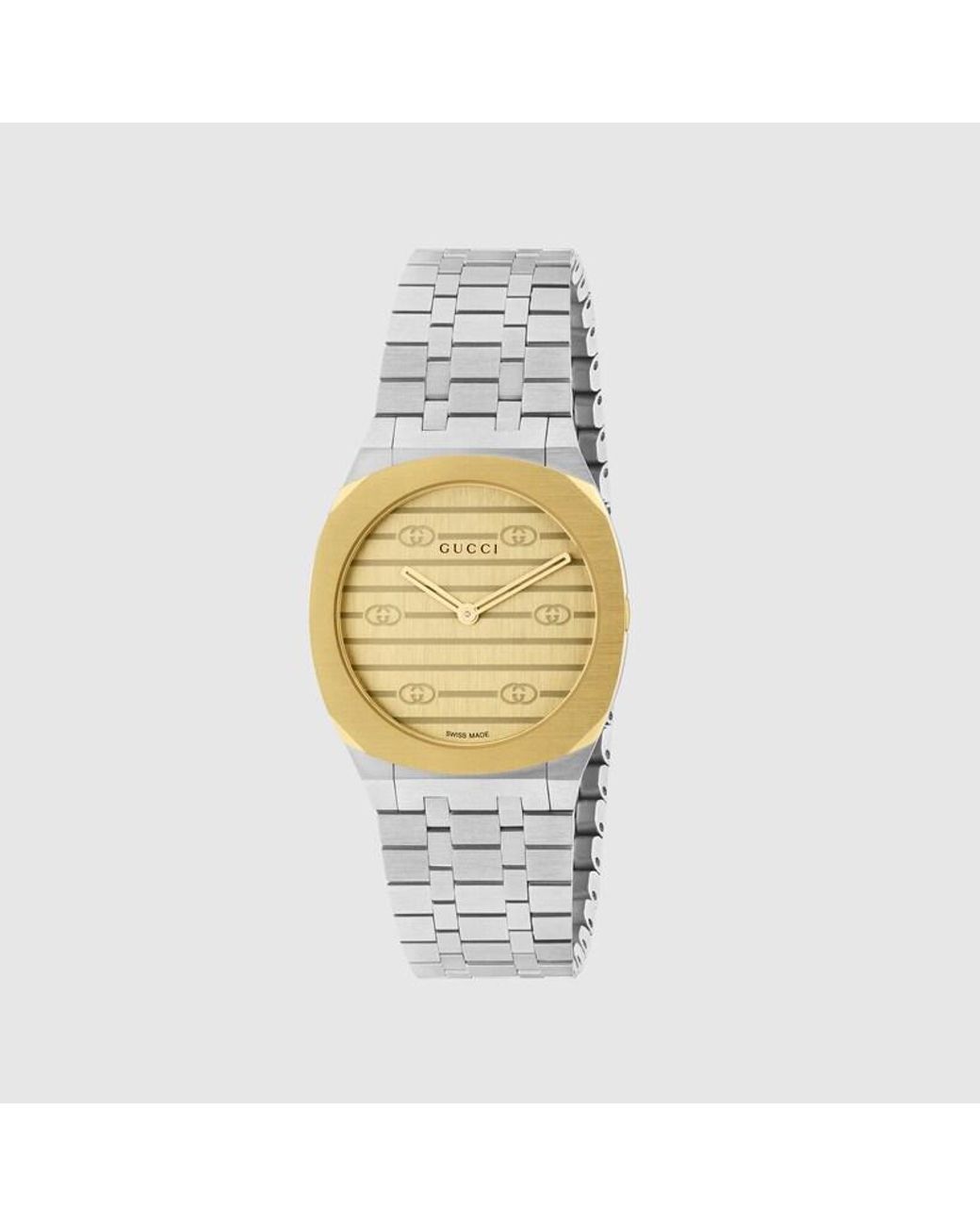 Gucci Metallic 25h Watch, 30mm