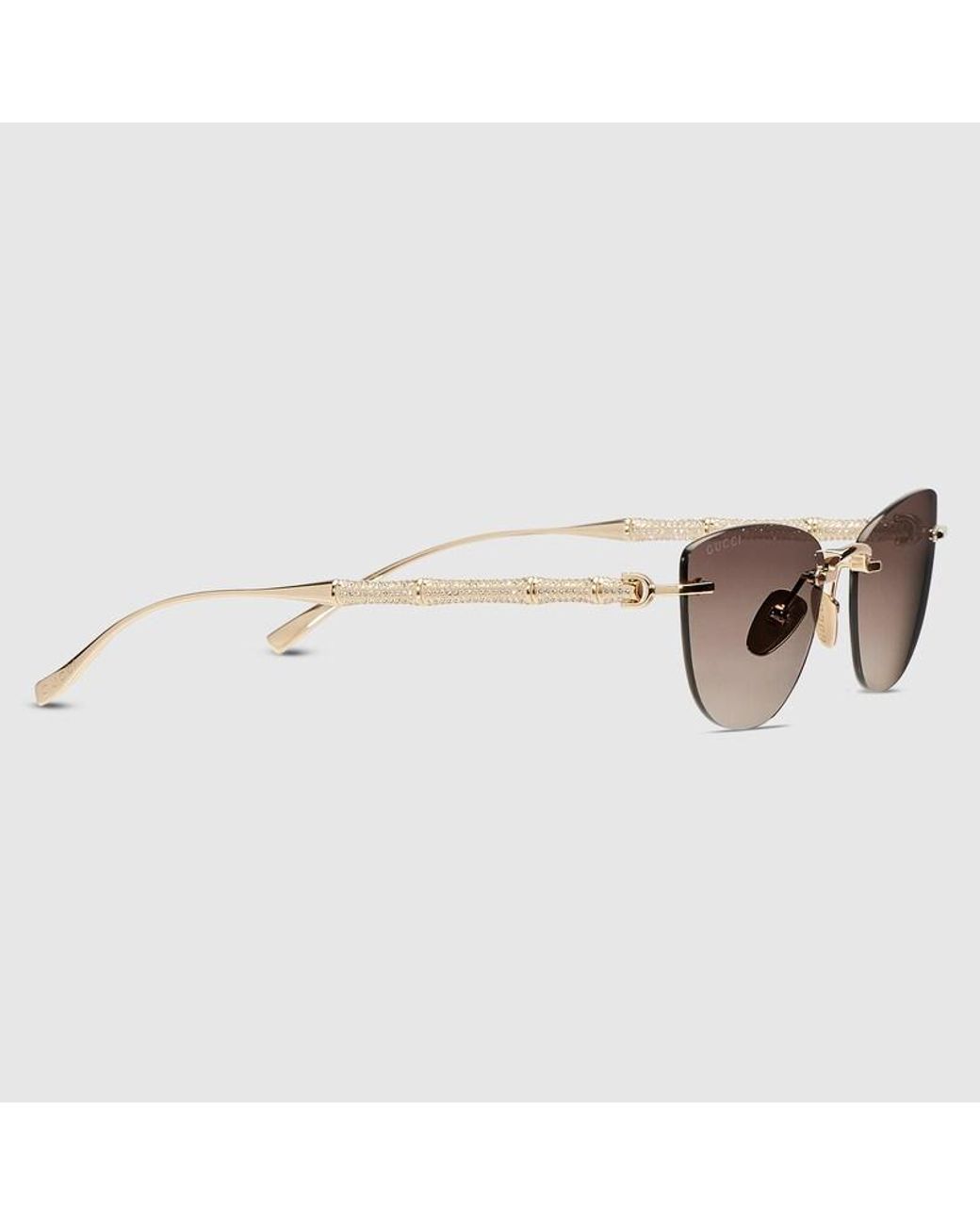Gucci Brown Cat-Eye Sunglasses