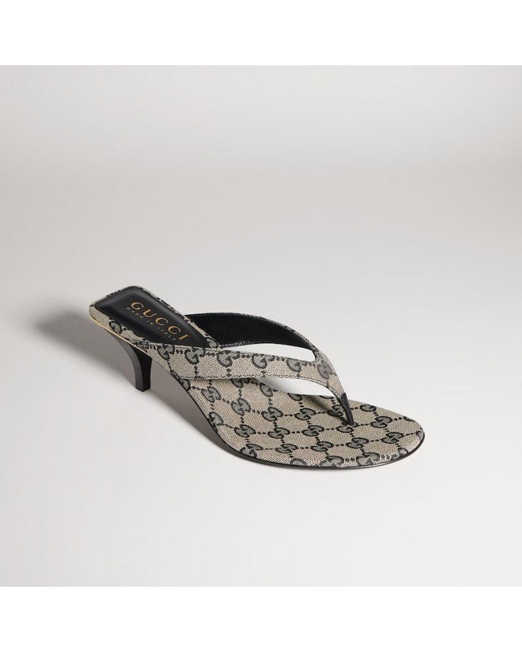 Gucci Metallic Vittoria Thong Sandal