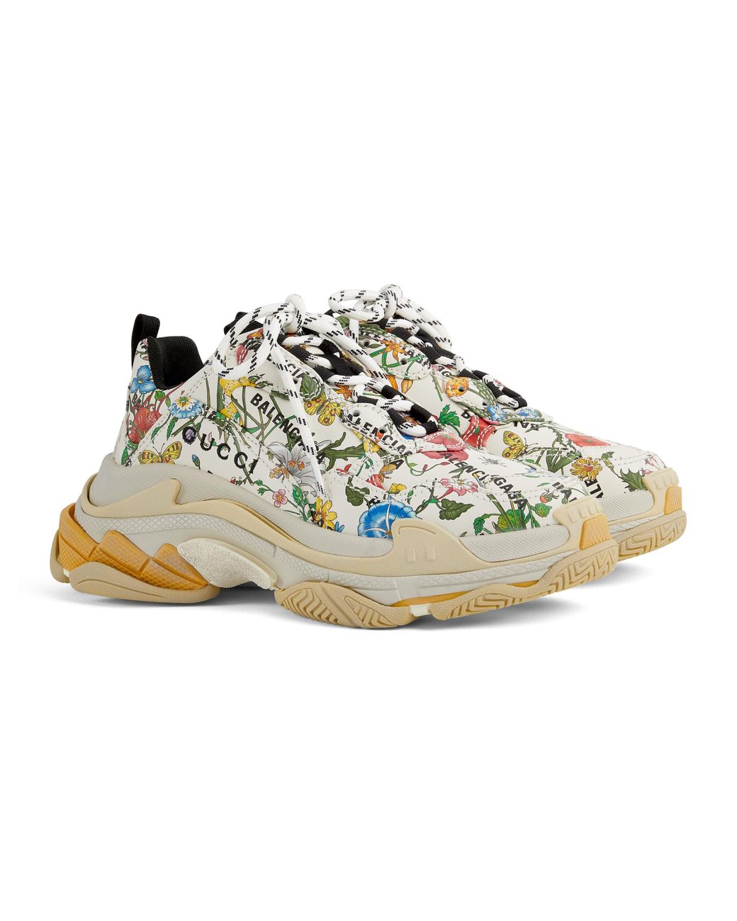 gucci x balenciaga triple s sneakers  Balenciaga triple s, Balenciaga,  Gucci