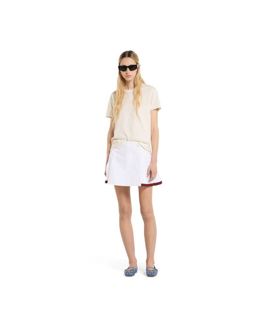Gucci White Medium Cotton Jersey T-Shirt