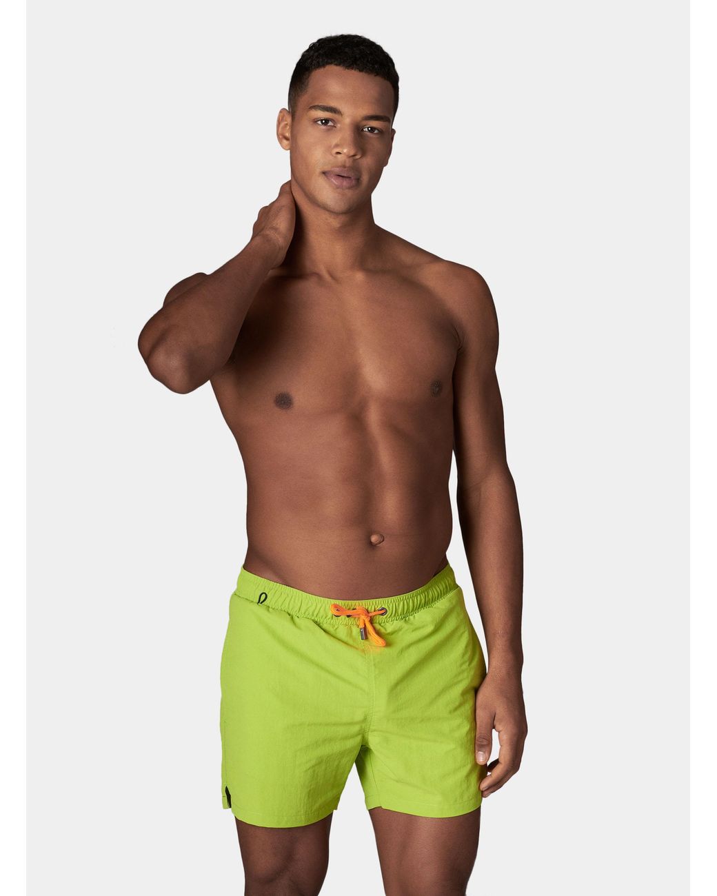 Gutteridge Einfarbige basic-badeshorts in Green für Herren