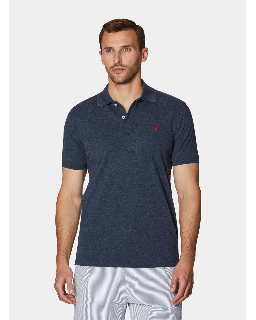 Polo Clásico De Piqué Gutteridge de hombre de color Blue
