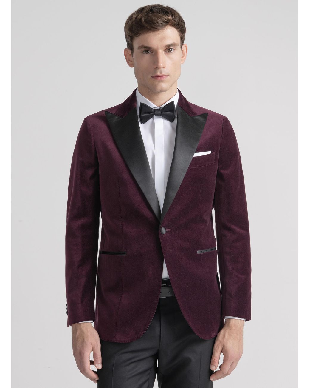Giacca Smoking di Gutteridge in Purple da Uomo