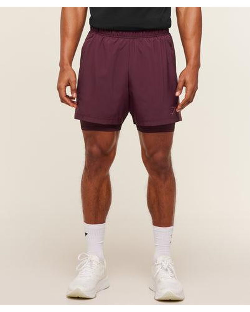 GYMSHARK Pink Sport 5" 2-In-1 Shorts for men