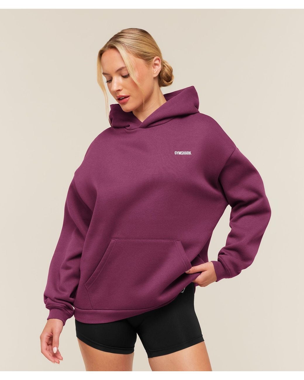 GYMSHARK Purple Cosy Luxe Hoodie