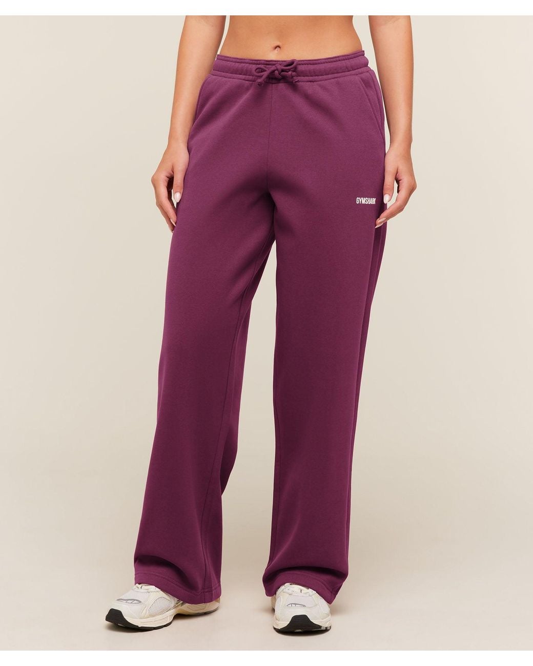 GYMSHARK Purple Cosy Luxe Straight Leg Regular Joggers