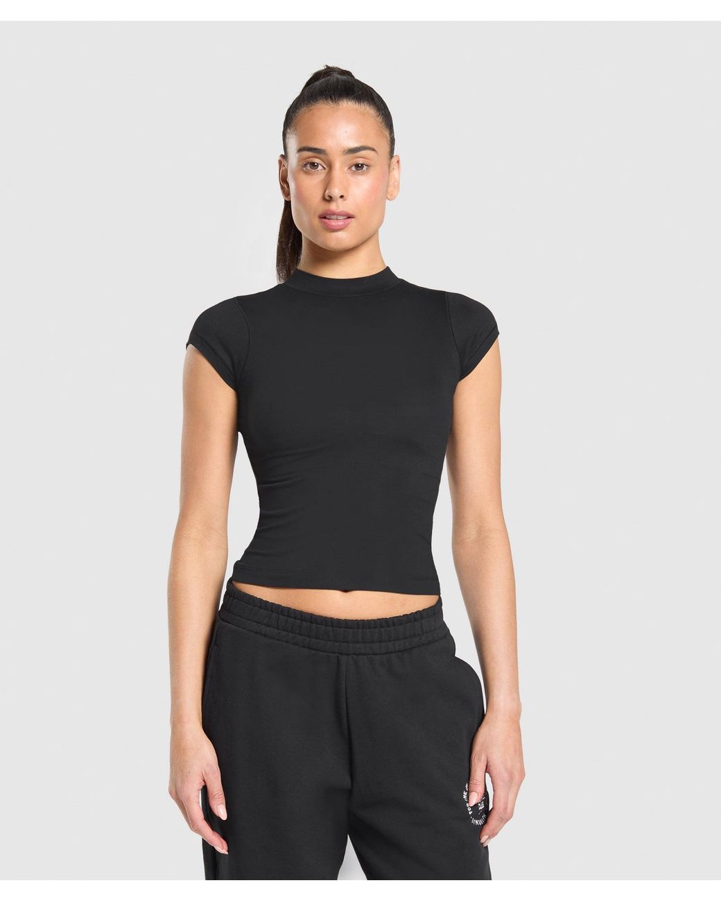 GYMSHARK Black Supersoft T-Shirt