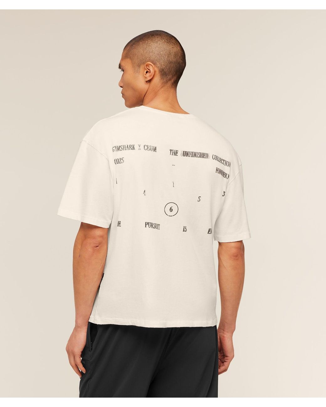 GYMSHARK Natural X Cbum T-Shirt for men