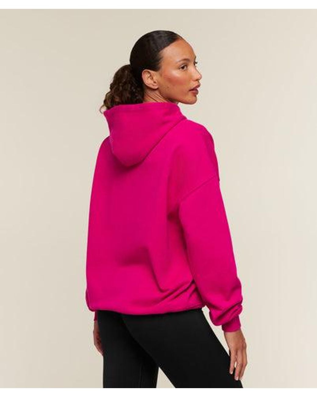 GYMSHARK Pink Appliqué Hoodie