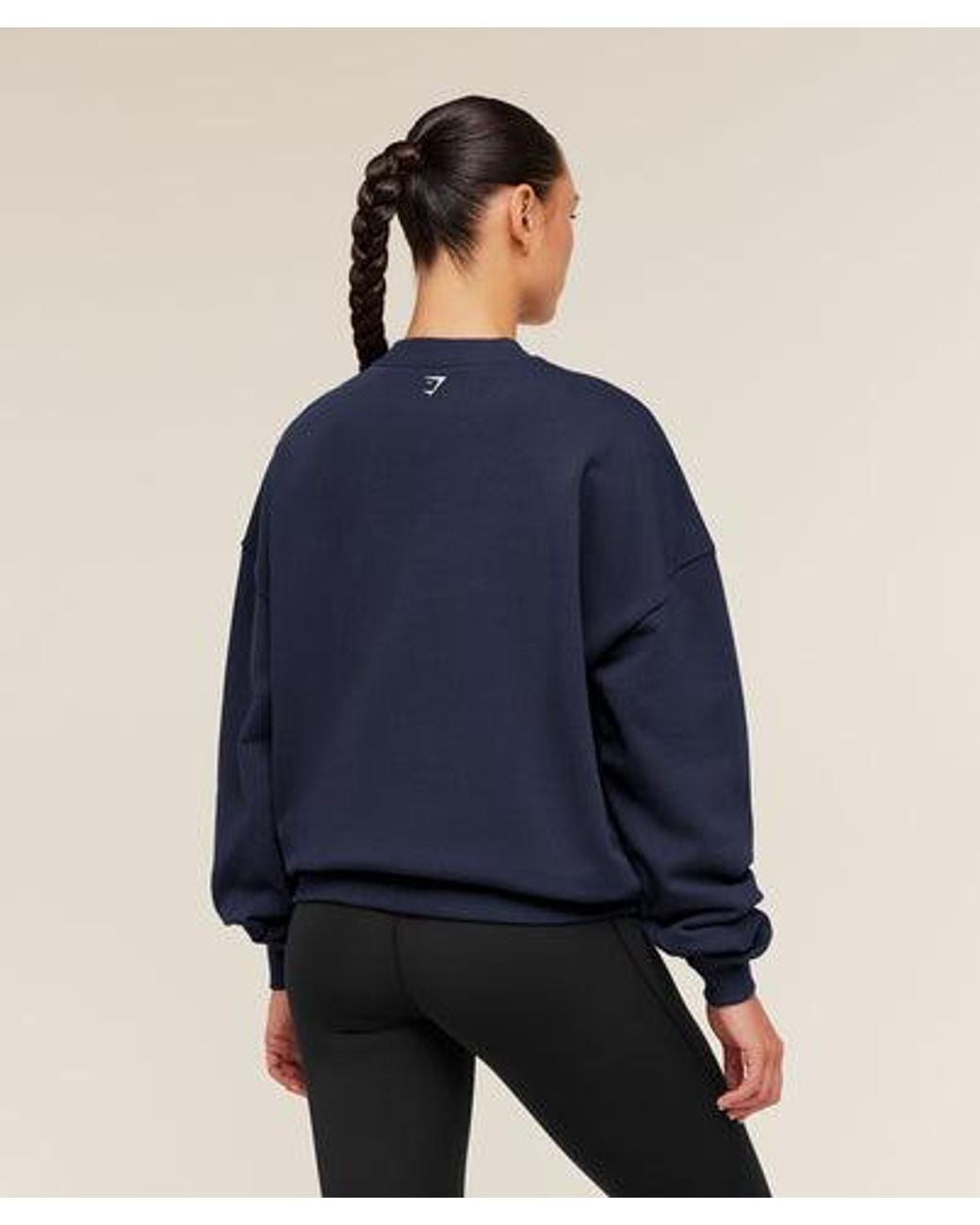 GYMSHARK Blue Run Club Graphic Sweatshirt