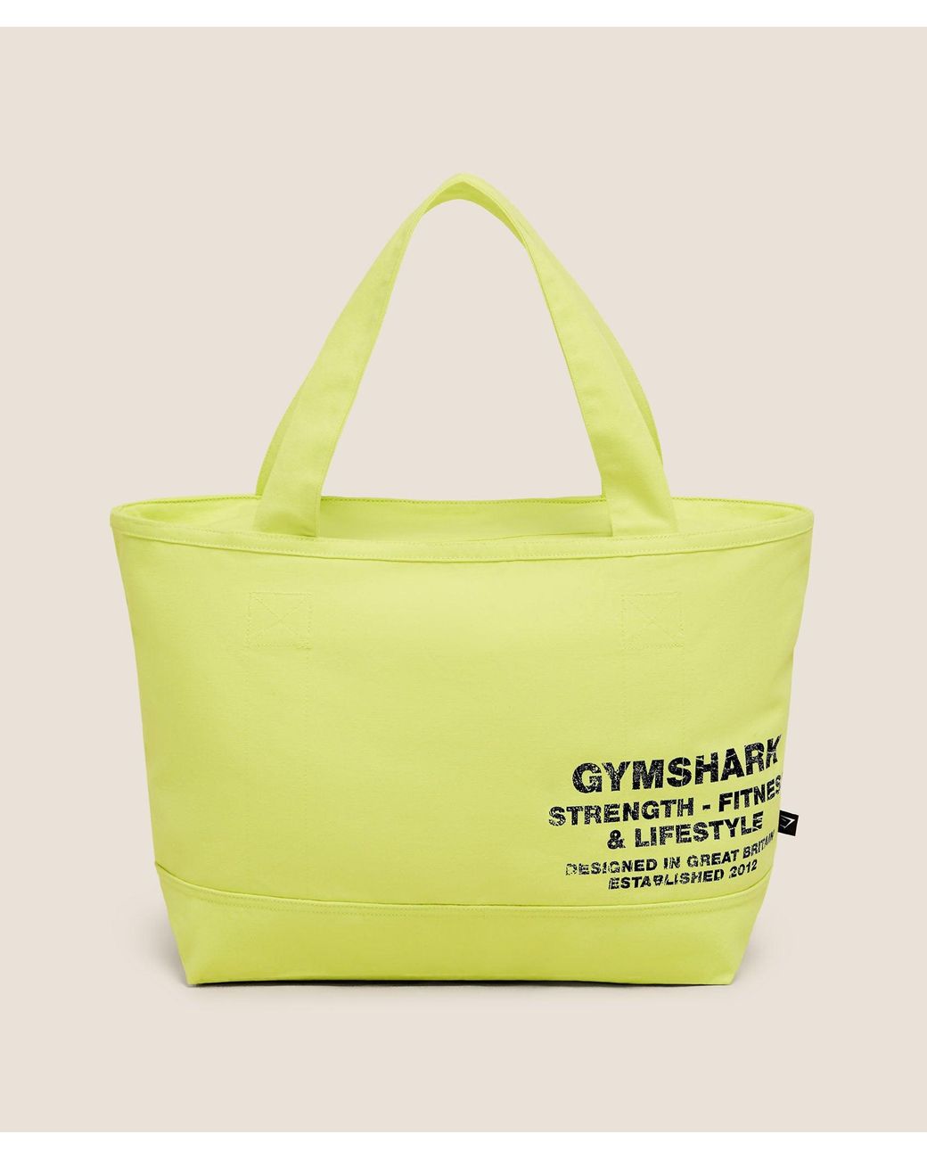 GYMSHARK Yellow Strength Tote