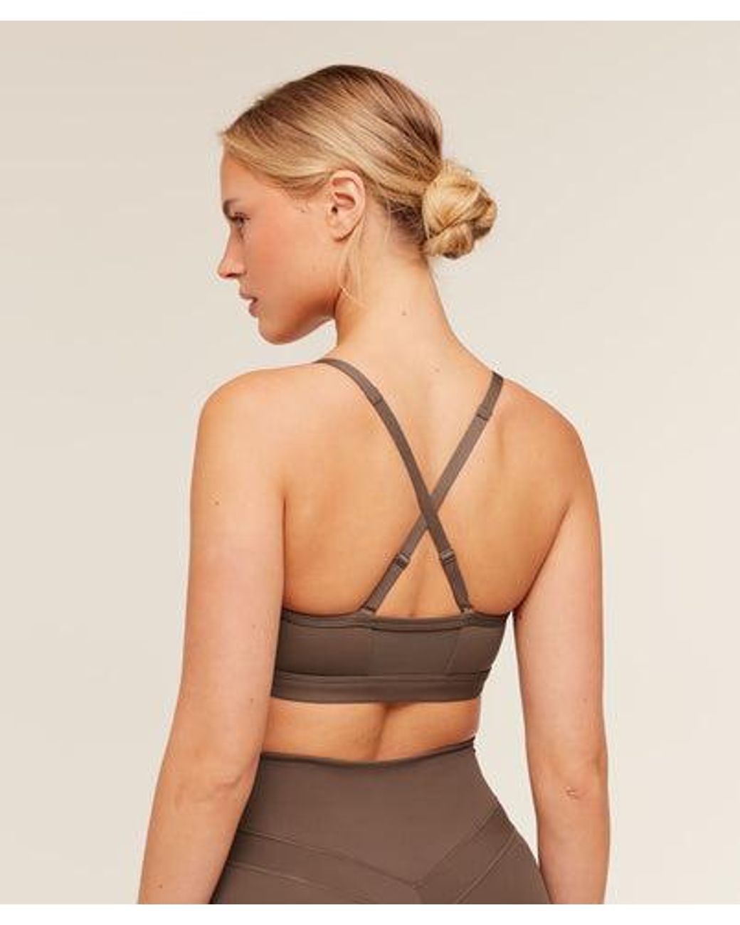 GYMSHARK Green Ruched Sports Bra