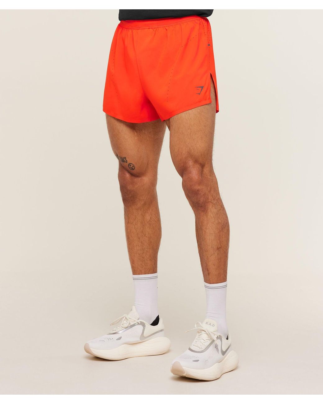 GYMSHARK Orange Running Elite Race 5" Short for men