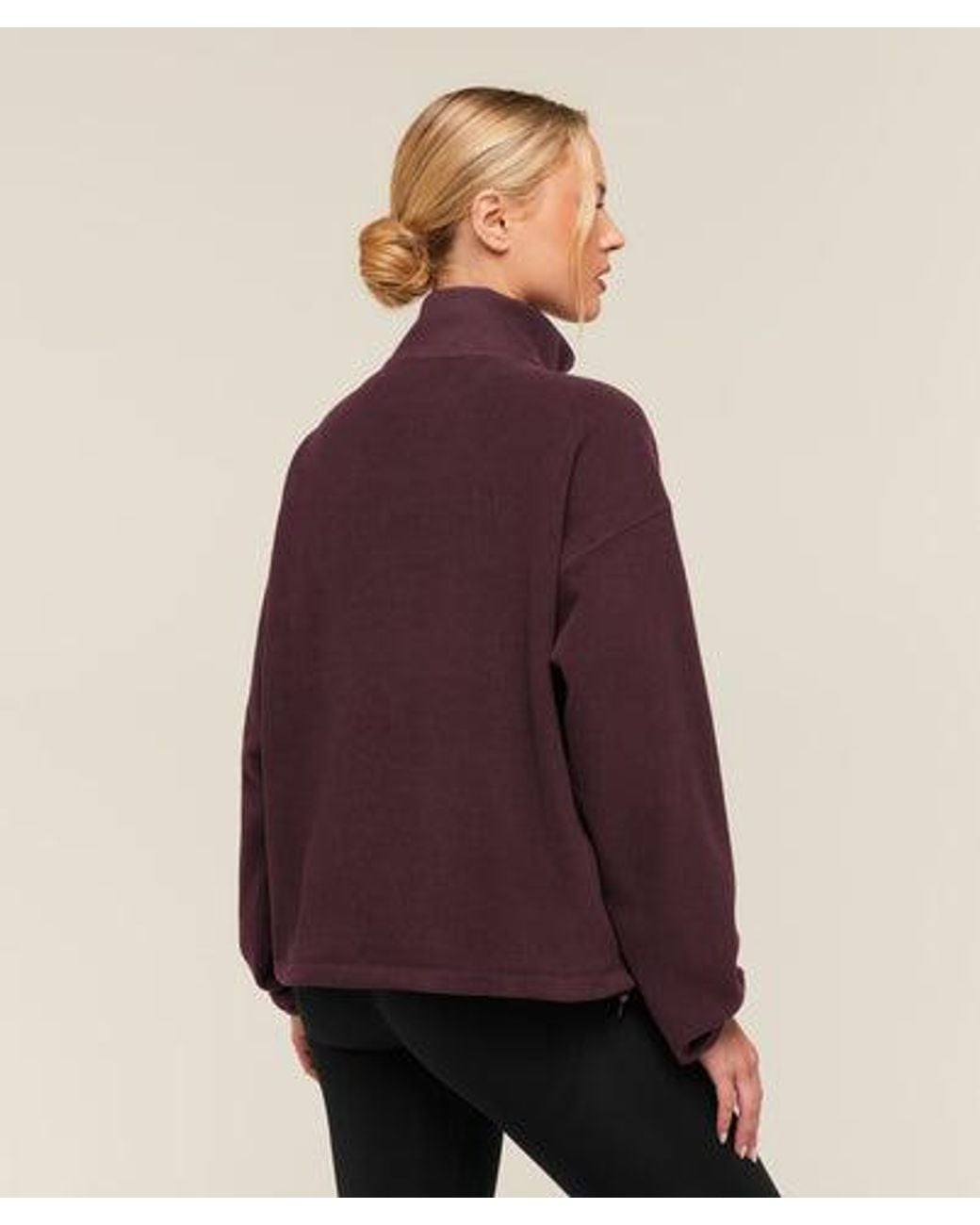 GYMSHARK Purple Polar Fleece 1/4 Zip