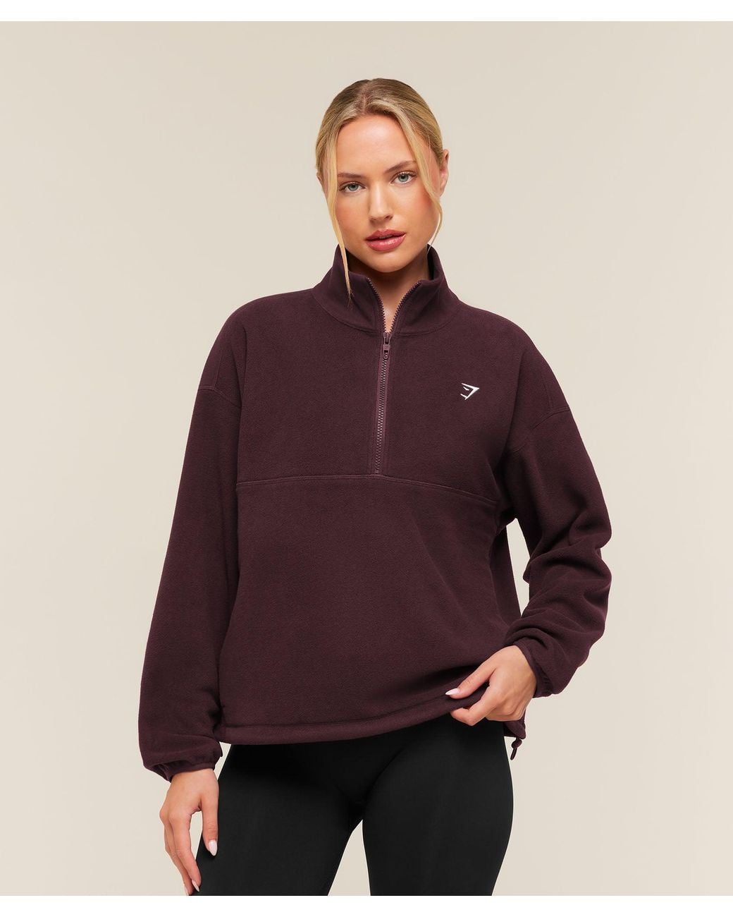 GYMSHARK Purple Polar Fleece 1/4 Zip