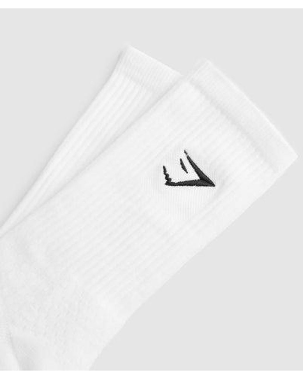 Gymshark Pre Prod White Premium Sharkhead Crew Single