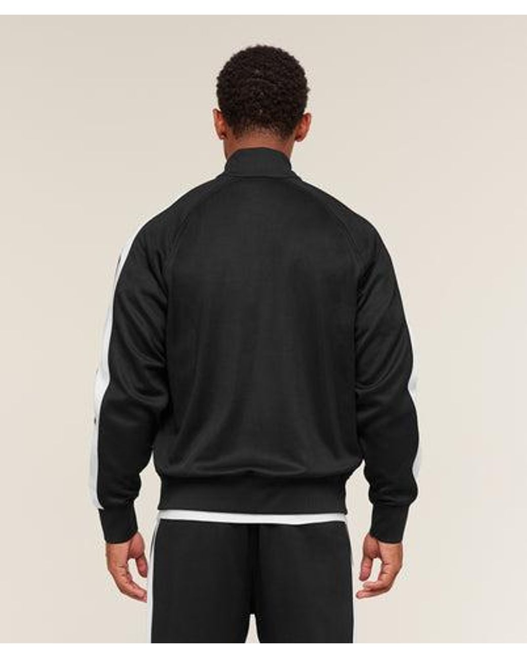 GYMSHARK Black Tricot Track Jacket for men
