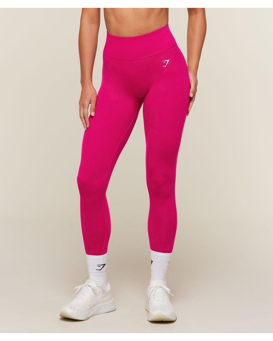 GYMSHARK Pink Relay Seamless High-Rise Leggings
