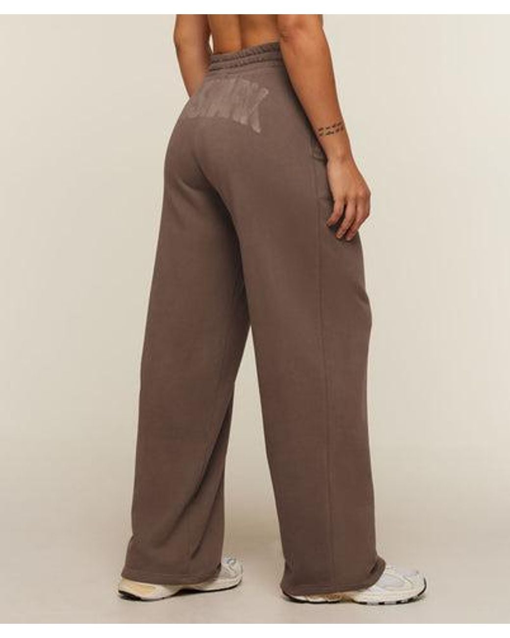 GYMSHARK Brown Power Straight Leg Pants