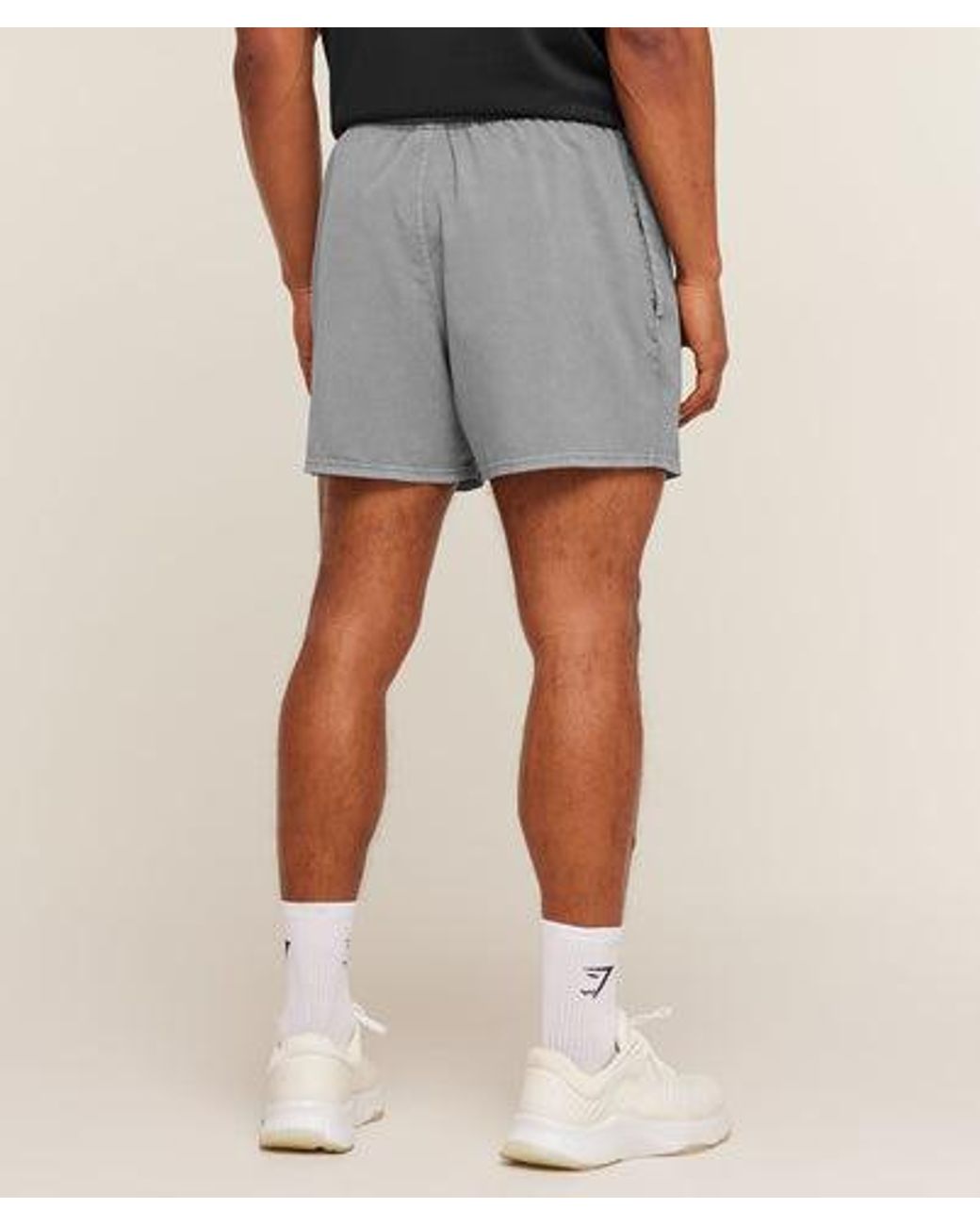 GYMSHARK Gray Washed Pastels Shorts for men