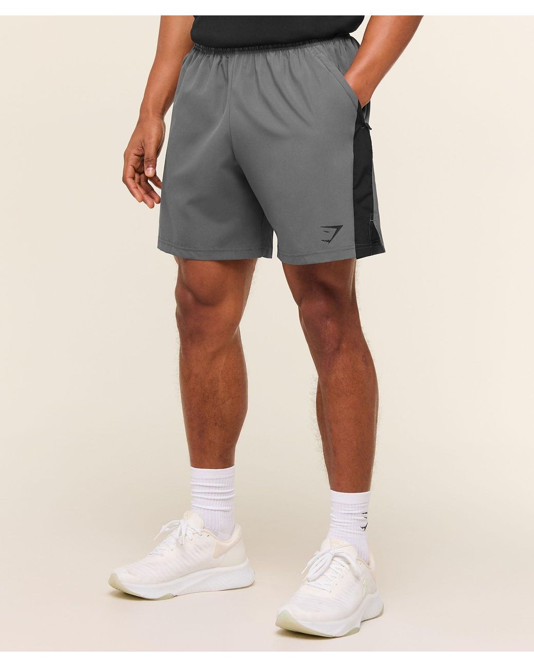 GYMSHARK Gray Sport 7" Shorts for men