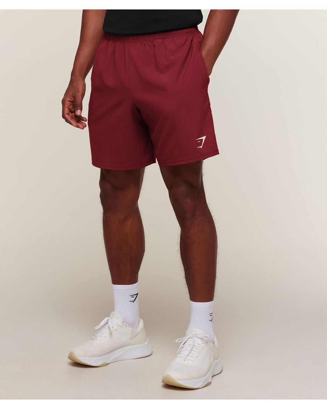 GYMSHARK Red Arrival 7" Shorts for men