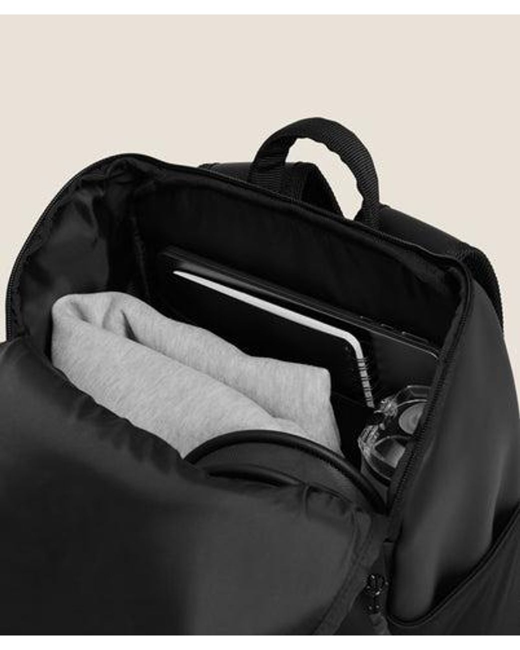 GYMSHARK Black Small Sleek Backpack