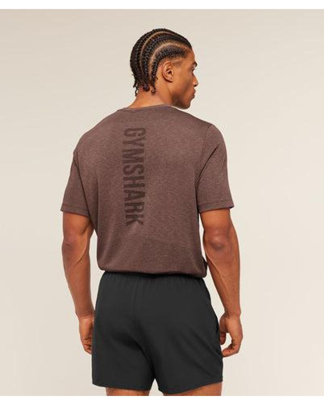 GYMSHARK Purple Lightweight Seamless T-Shirt for men