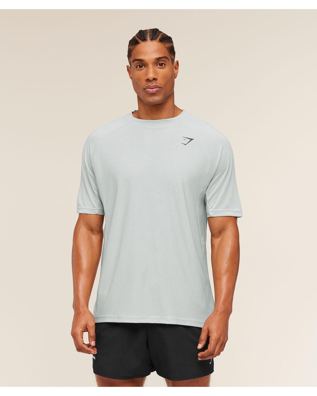 GYMSHARK Blue Weekend T-Shirt for men