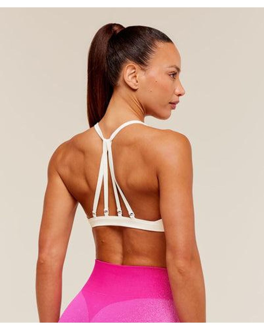 GYMSHARK Red Washed Minimal Sports Bra
