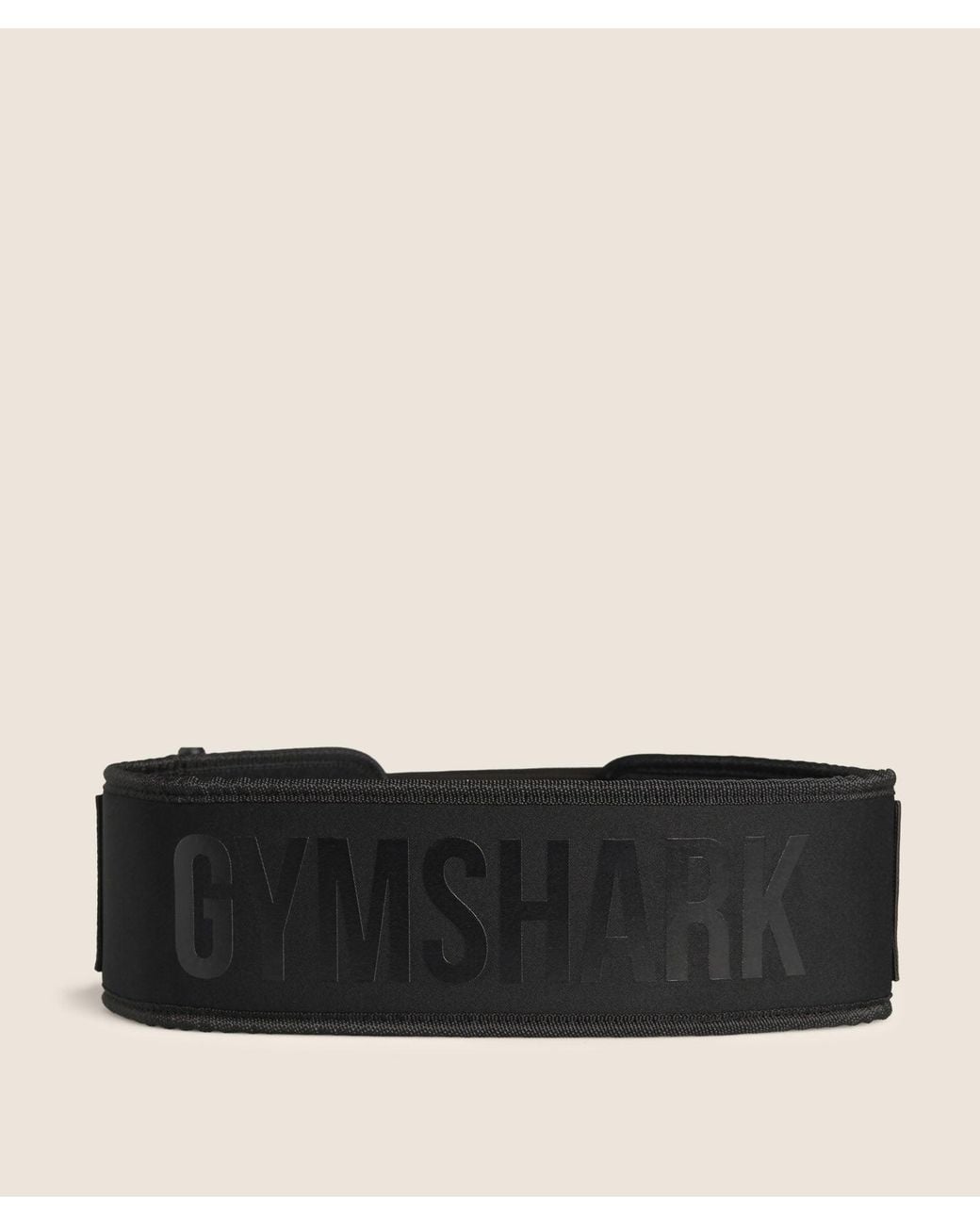 GYMSHARK Black Velcro Weightlifting Belt