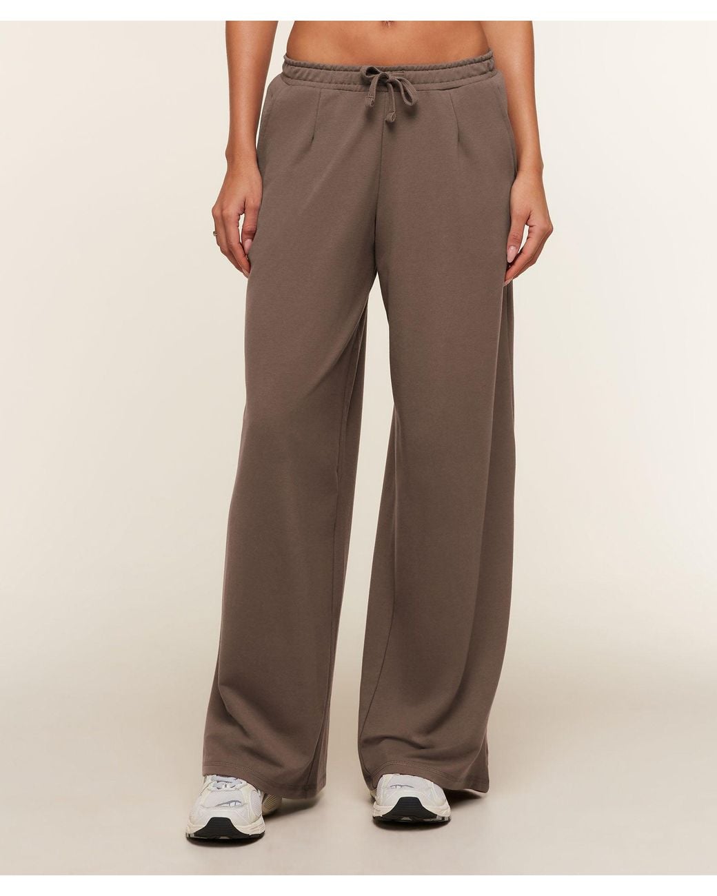 GYMSHARK Brown Lightweight Wide Leg Pant Tall
