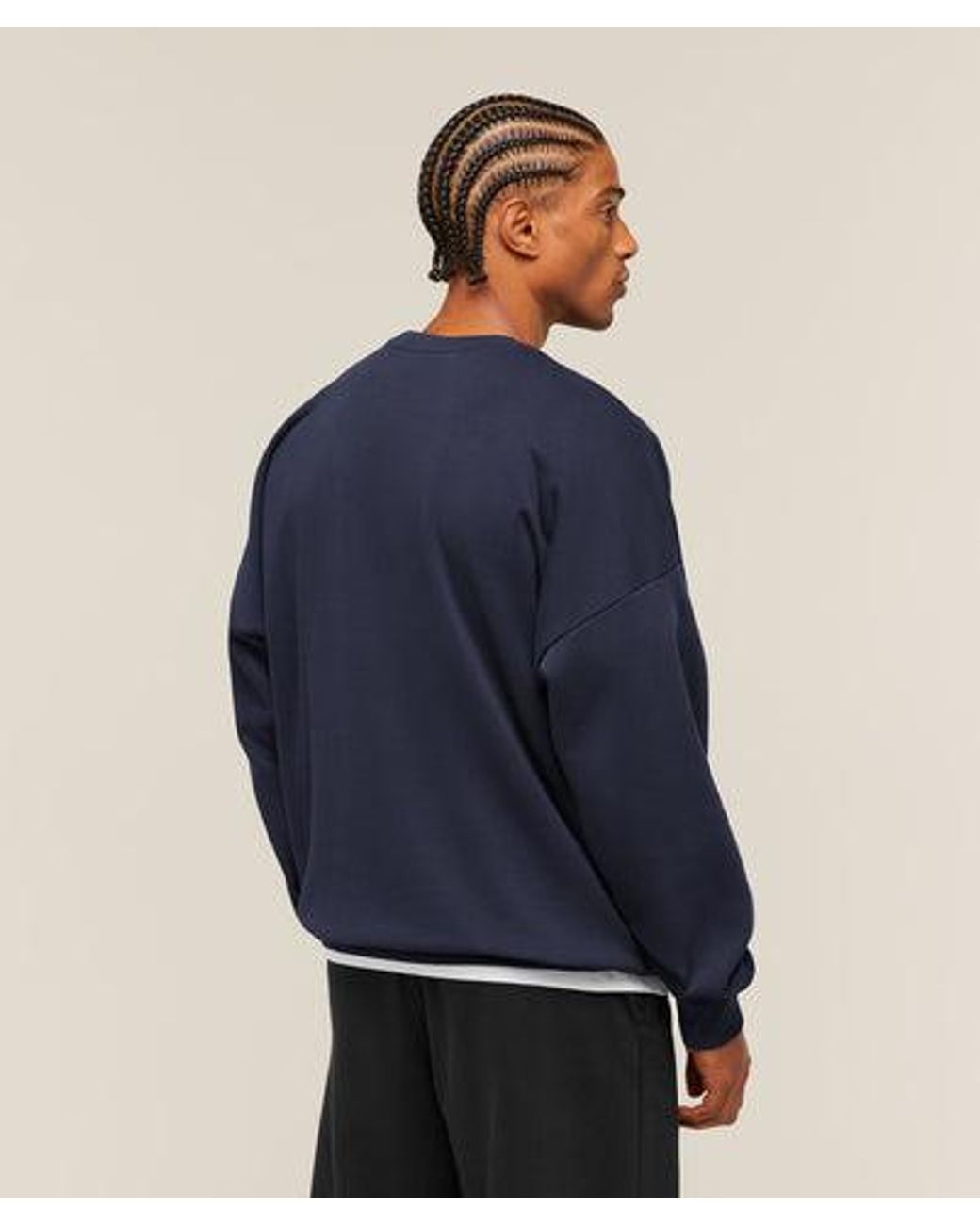 GYMSHARK Blue Crest Oversized Crew for men