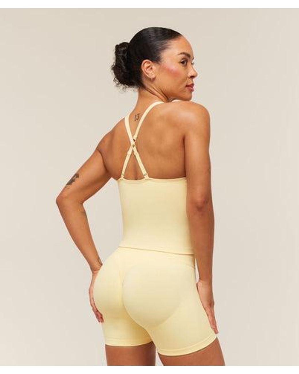 GYMSHARK Natural Lift Seamless Tank With Shelf
