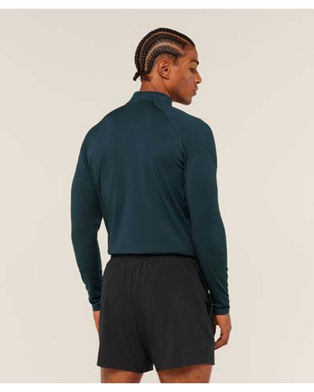 GYMSHARK Blue Performance 1/4 Zip for men