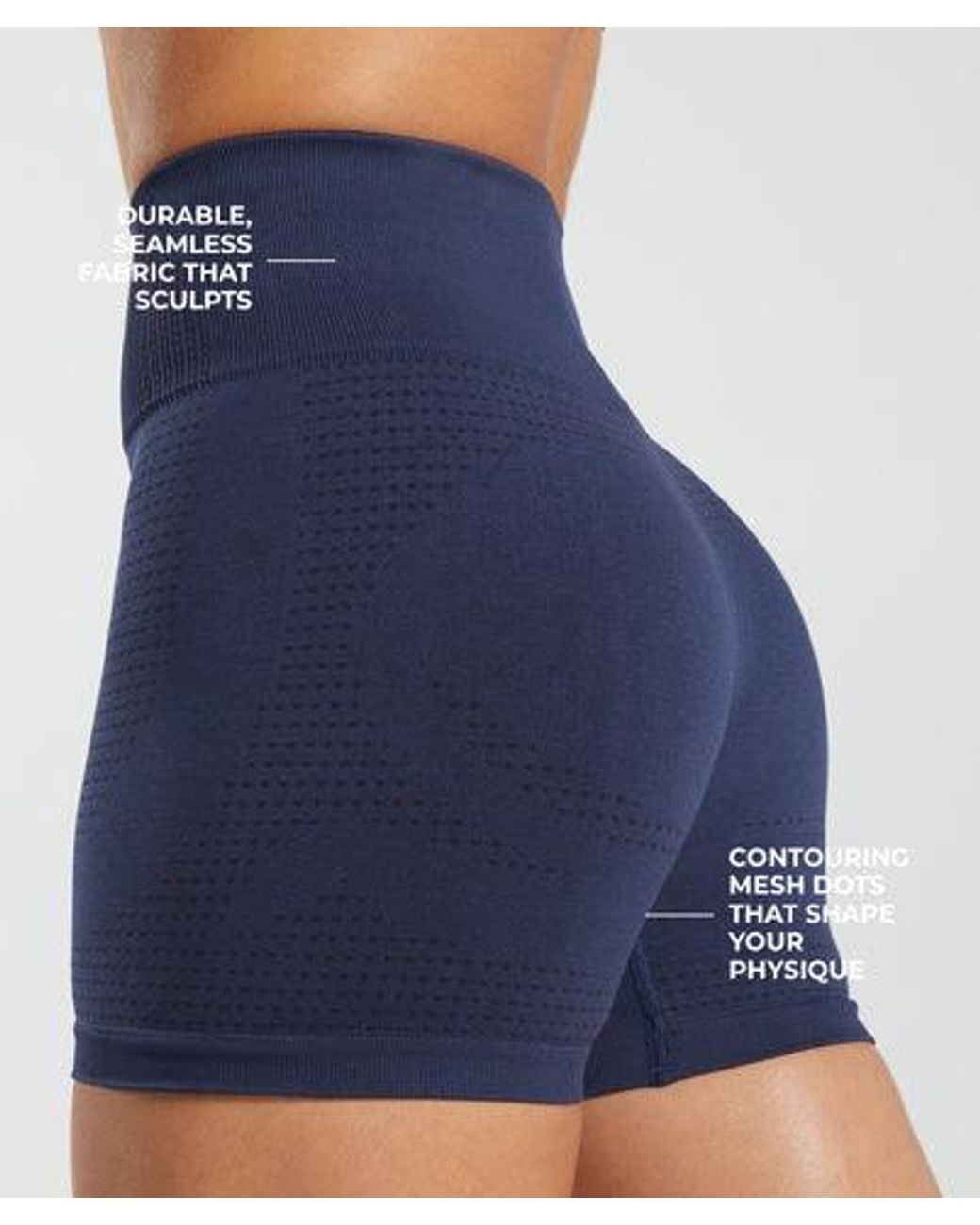 GYMSHARK Blue Vital Seamless 2.0 Shorts