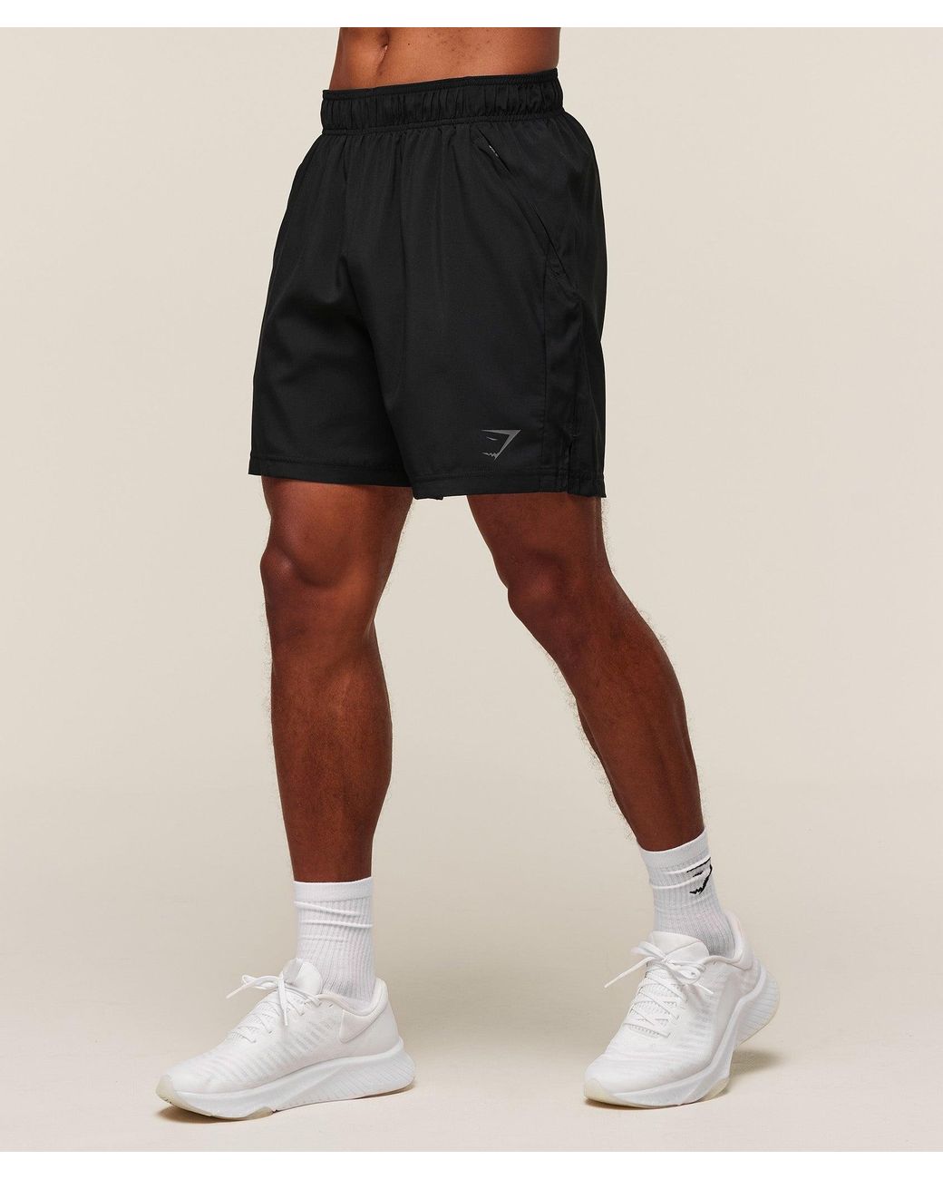 GYMSHARK Black Sport 7" Shorts for men