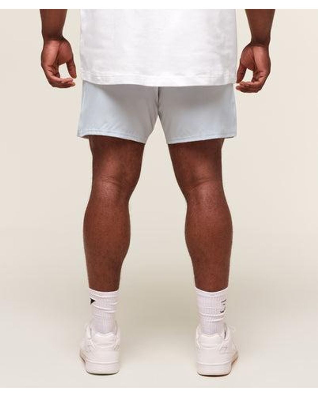 GYMSHARK Gray Olympic Bar 7" Short for men