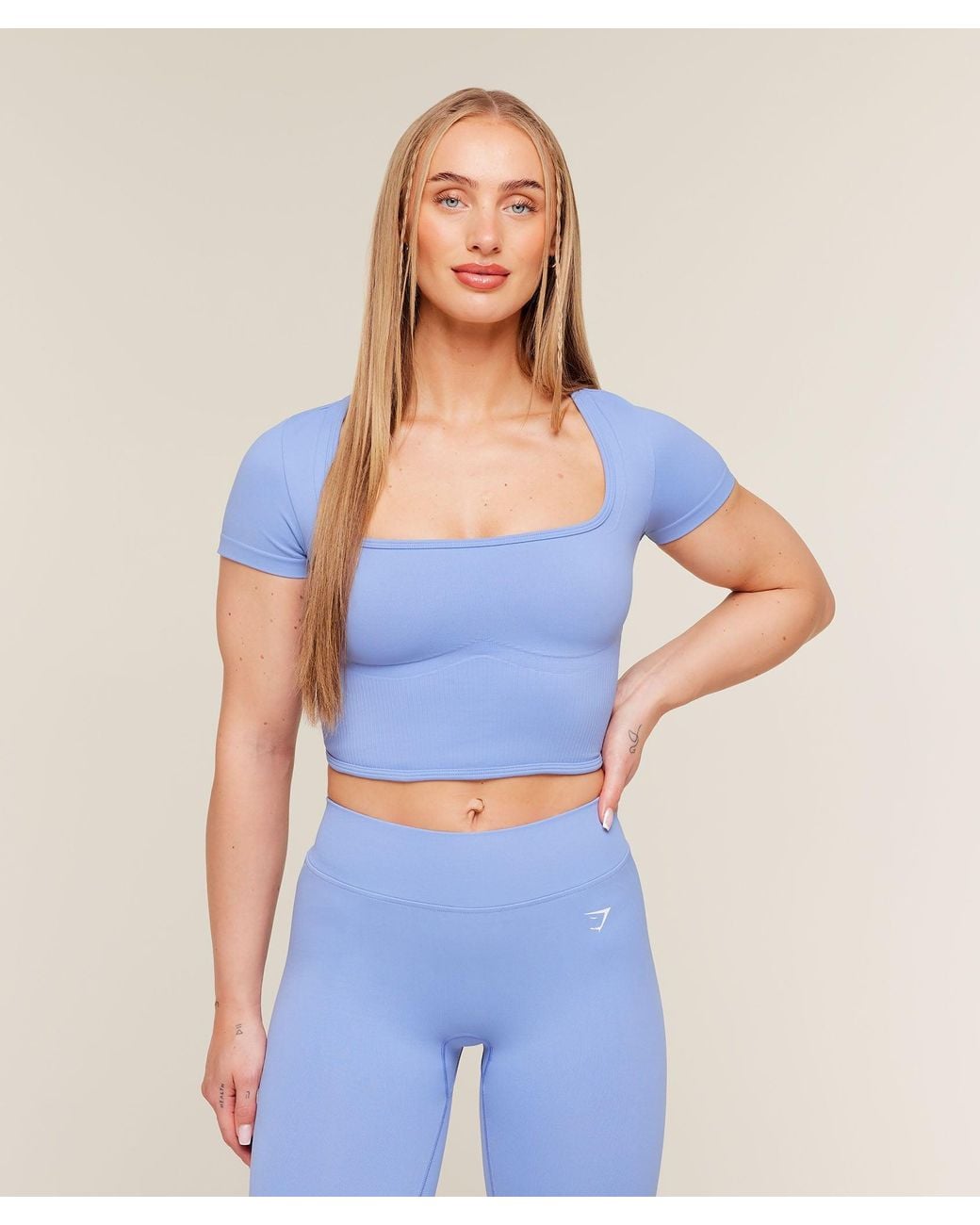 GYMSHARK Blue X Bratz Crop Top