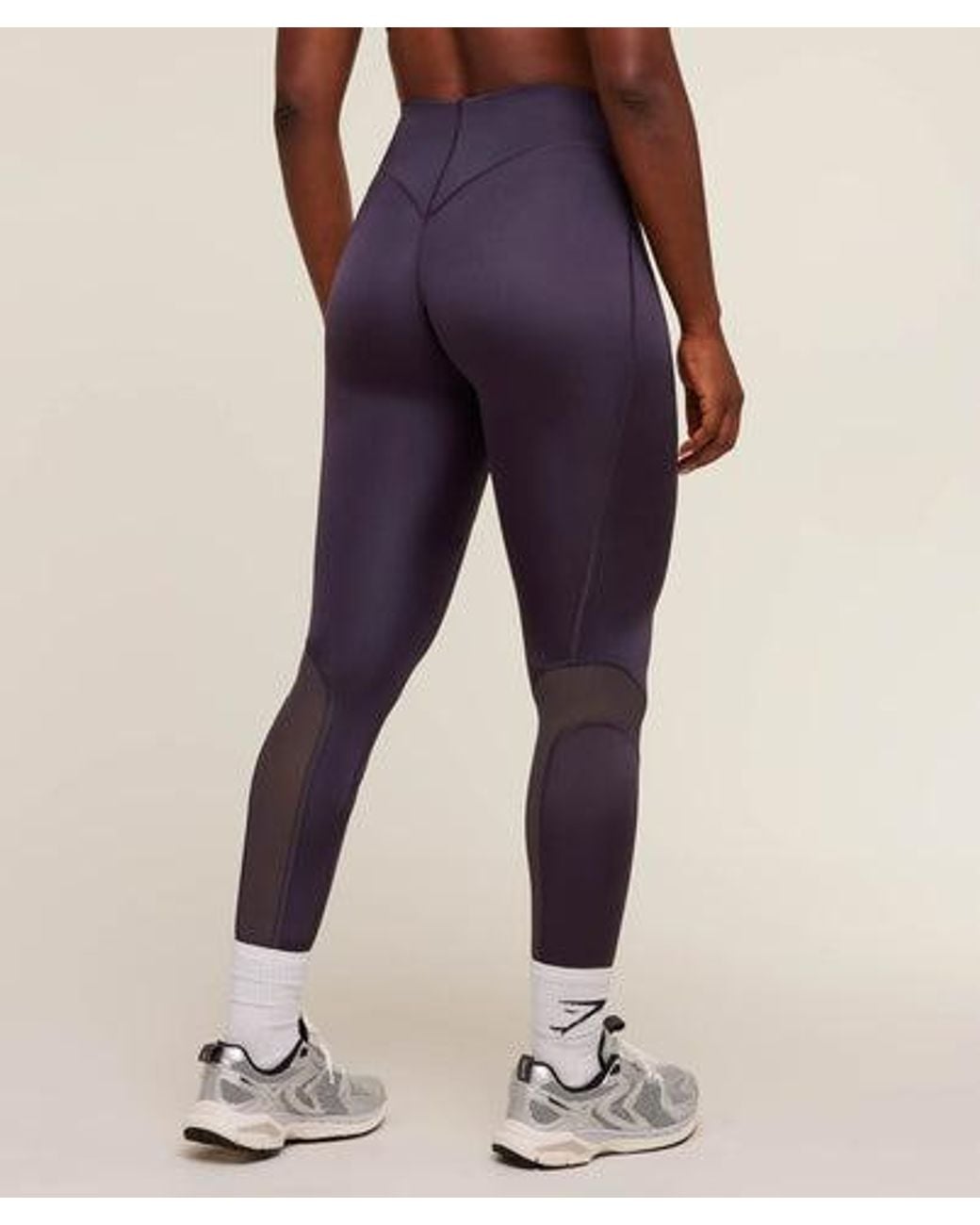 GYMSHARK Blue Mesh Panel Leggings