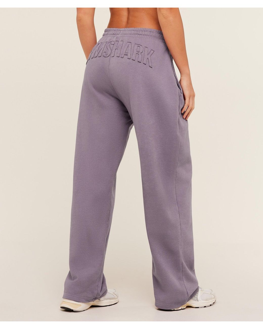 GYMSHARK Purple Power Washed Joggers