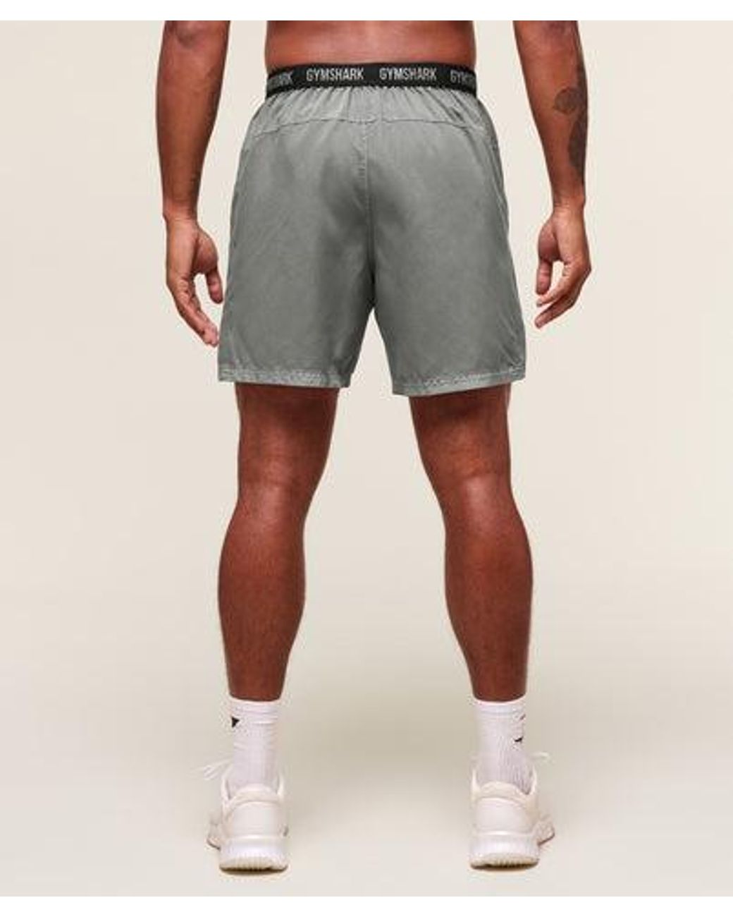 GYMSHARK Gray Fit Zero 7" Short for men