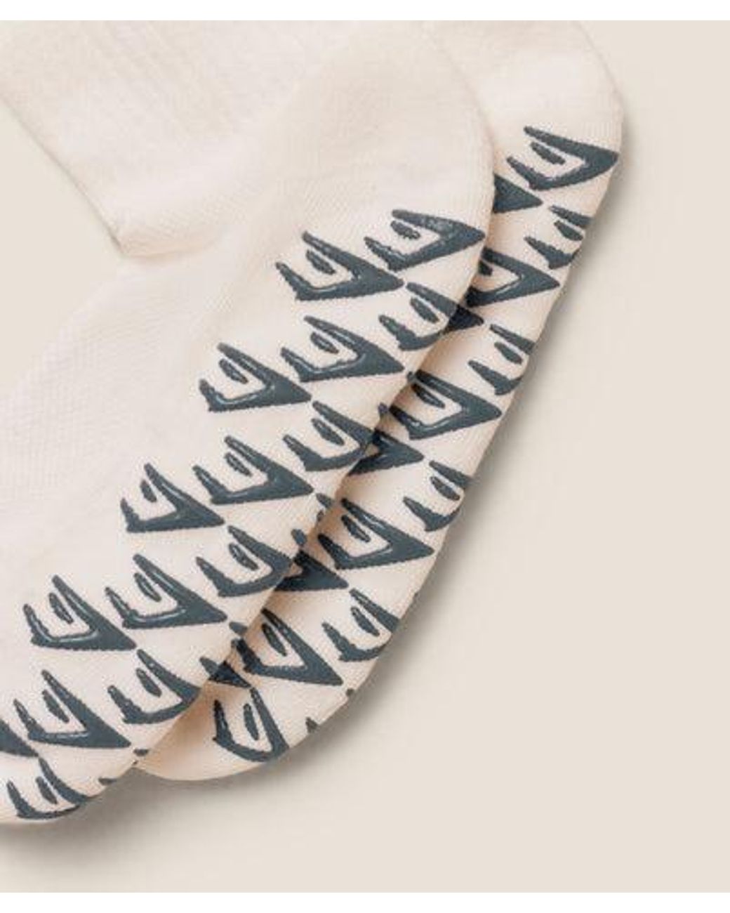 GYMSHARK Natural Frill Pilates Midi Sock