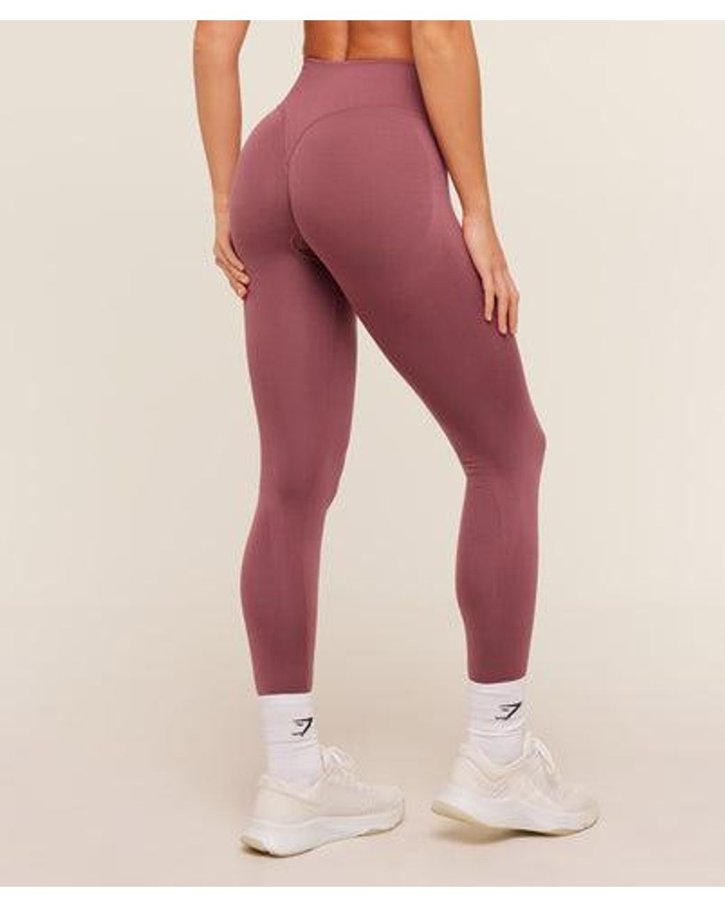 GYMSHARK Pink Relay Seamless High-Rise Leggings