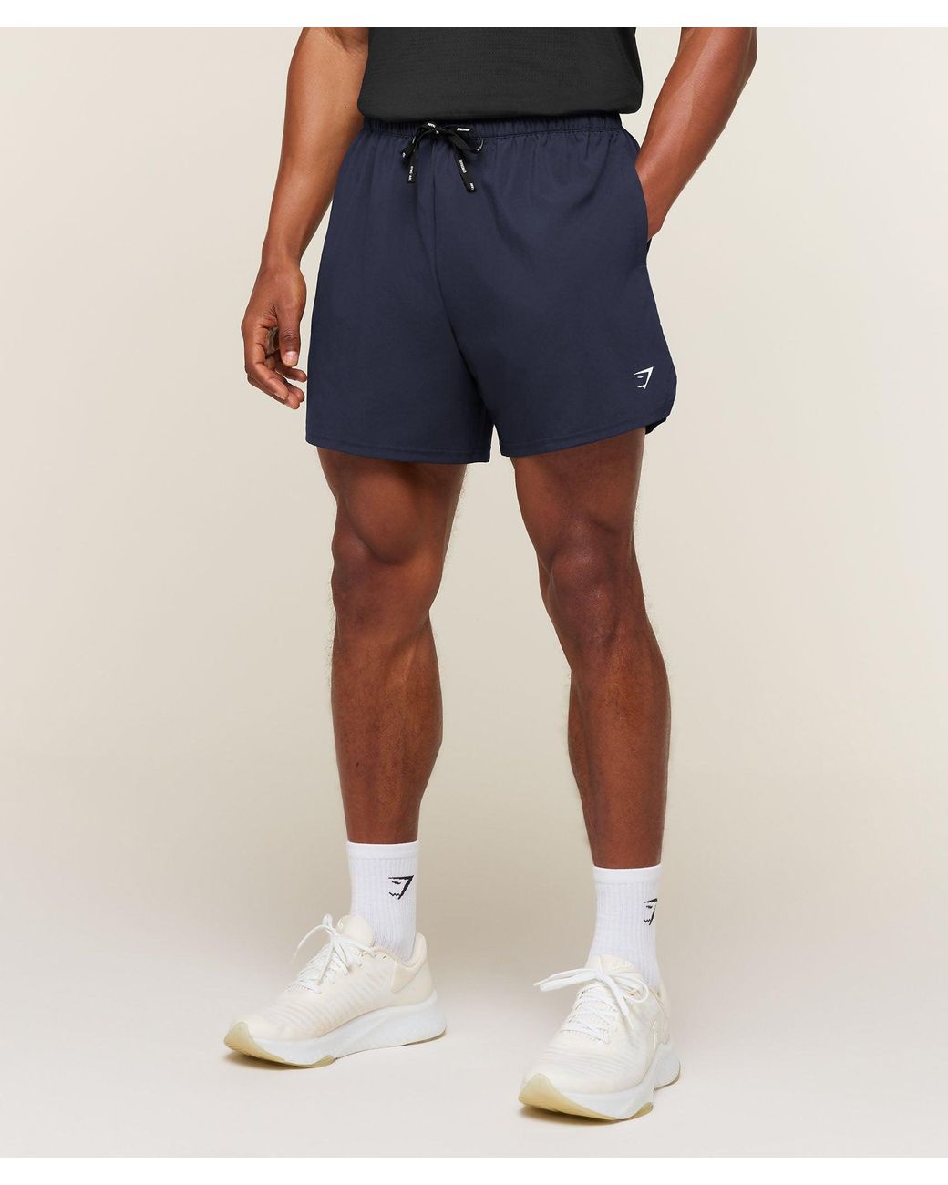 GYMSHARK Blue Train 5" Shorts for men