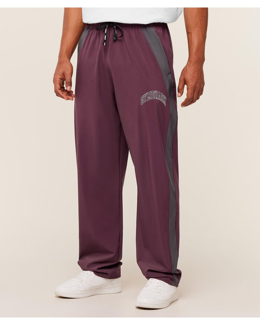GYMSHARK Purple Collegiate Tech Pant for men