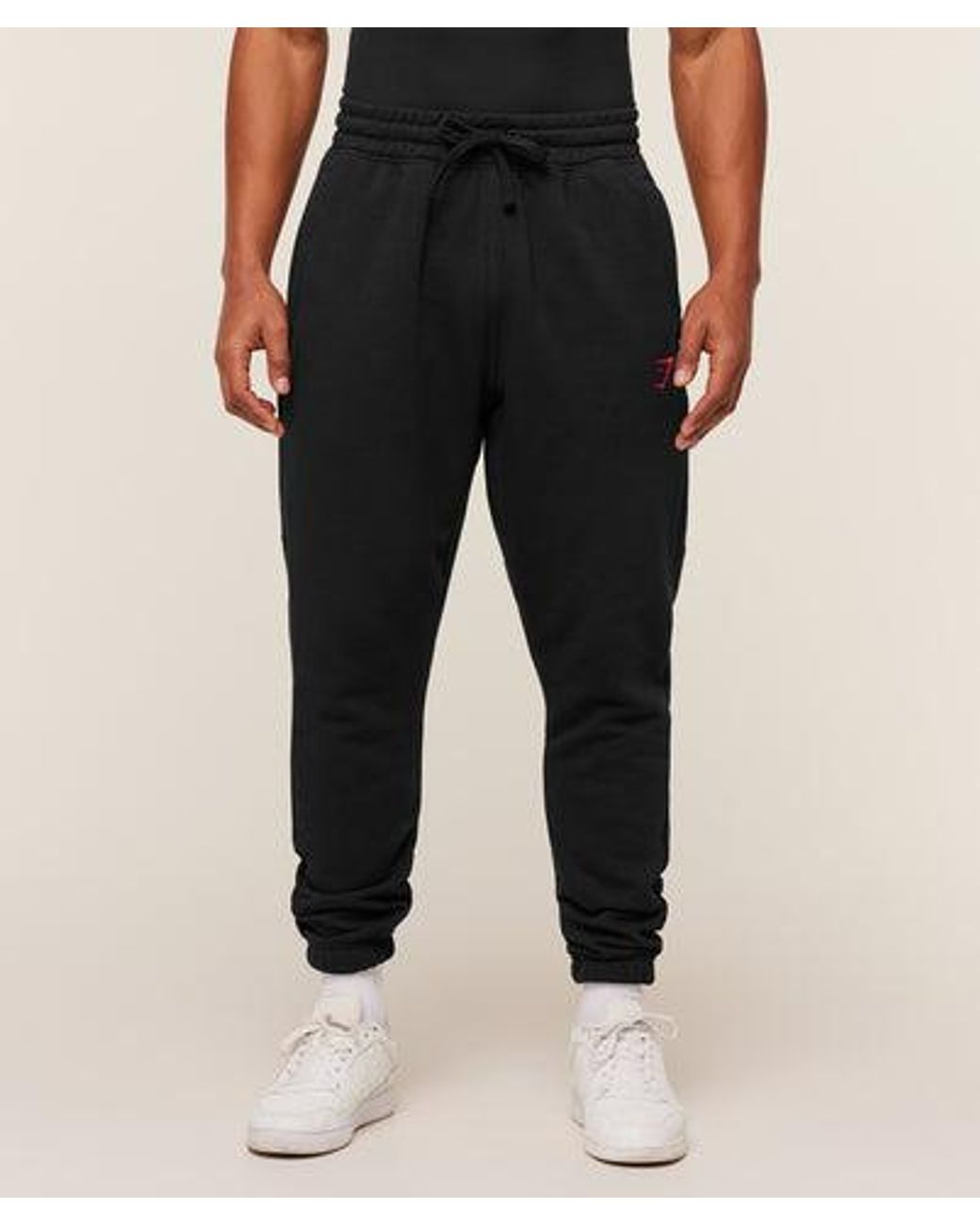 GYMSHARK Black Power Wordmark Jogger for men