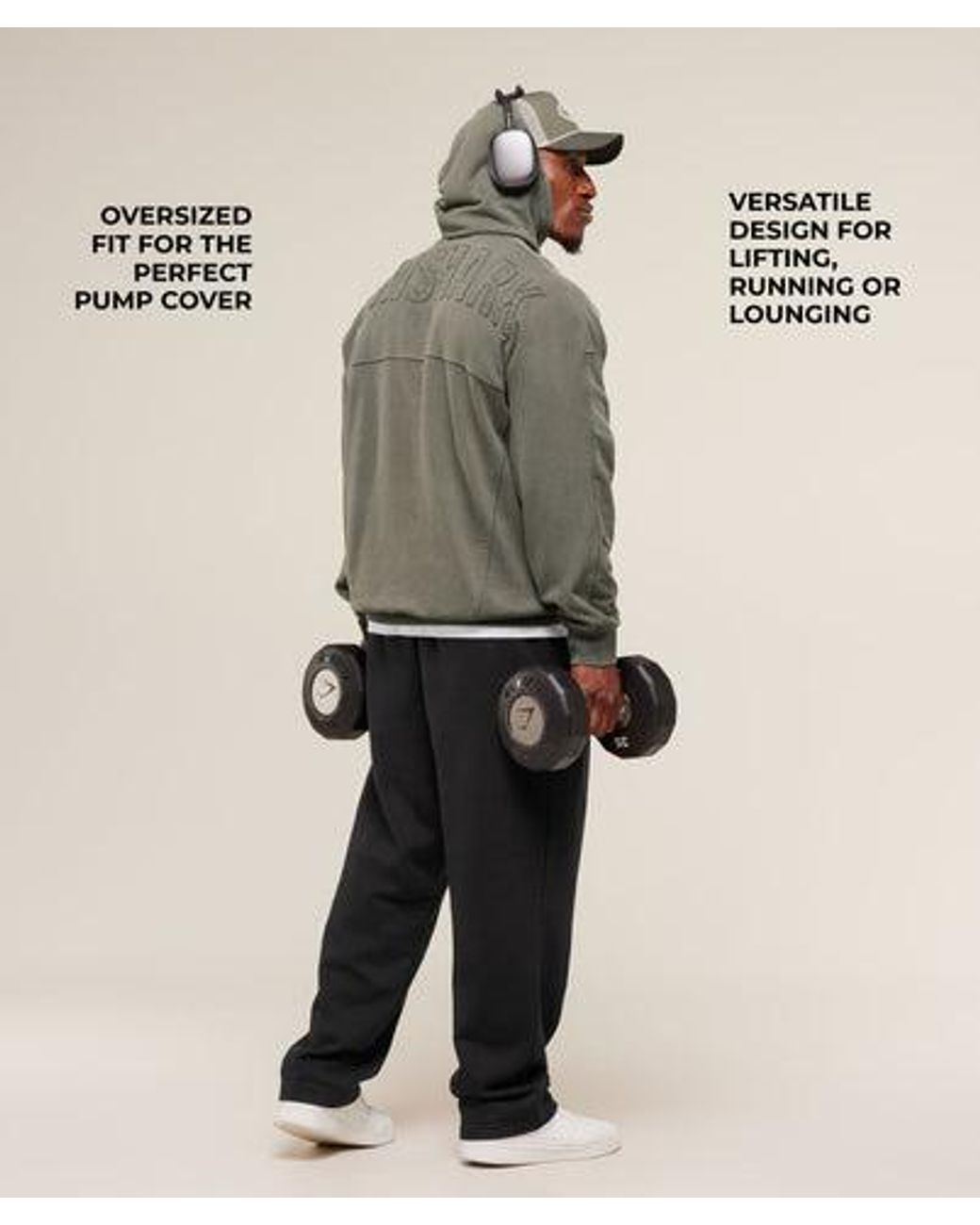 GYMSHARK Multicolor Power Washed Hoodie for men