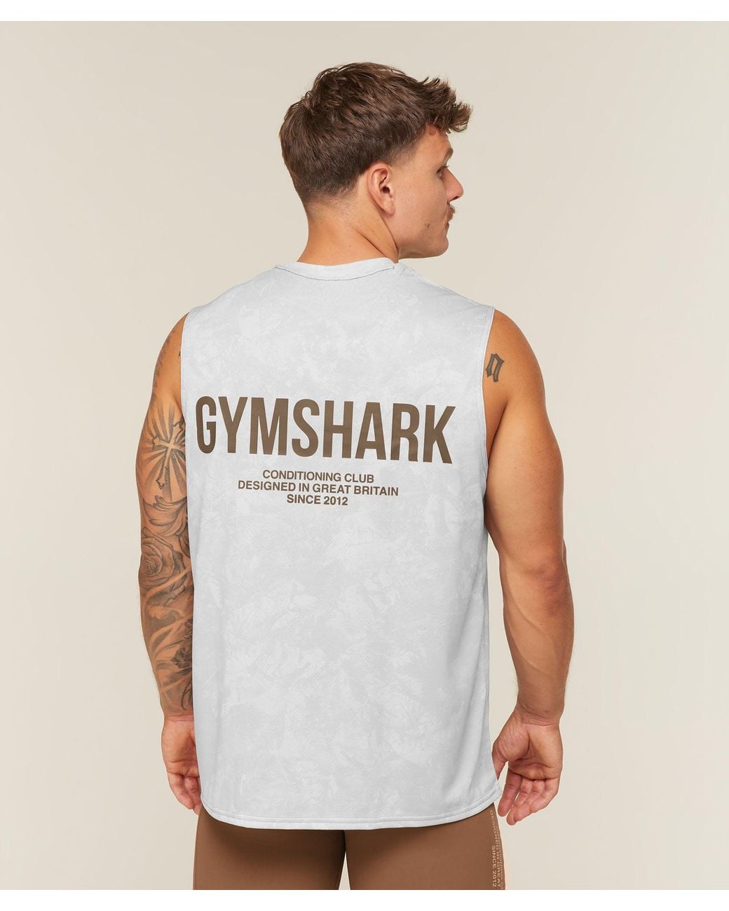 GYMSHARK Gray Conditioning Club Tank for men
